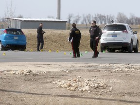 A man was killed in a crash near Charleswood Road and Wilkes Avenue on Wednesday. (CHRIS PROCAYLO/WINNIPEG SUN PHOTO)