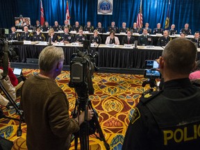 OPP press conference on massive investigation targeting online child exploitation on Thursday April 28, 2016. (Craig Robertson/Toronto Sun/Postmedia Network)