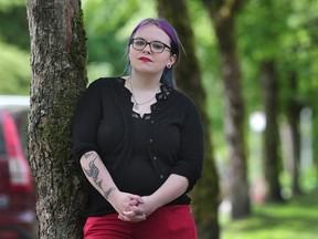 Samantha Grey, spokesperson for the Vancouver Rape Relief and Women's Shelter in Vancouver, BC., April 27, 2016. They are speaking out about ads soliciting sex for free rent which have turned up on Craigslist during the past year or two, taking advantage of high rents and low availability.(Nick Procaylo/Postmedia Network)
