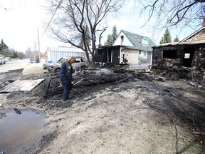 Fire destroyed two homes on Pacific Ave. Thursday, April 28, 2016.