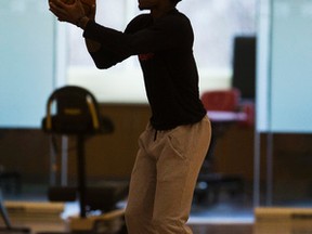 DeMar DeRozan during a Toronto Raptors practice ahead of Game 7 against the Indiana Pacers at BioSteel Centre in Toronto on April 30, 2016. (Ernest Doroszuk/Toronto Sun/Postmedia Network)