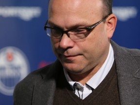 Edmonton Oilers' general manager Peter Chiarelli saw his team slip two spots in the NHL Draft Lottery in Toronto on Saturday. The Oilers will select fourth in the NHL Entry Draft in June.