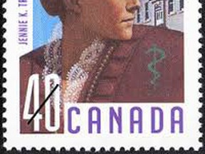 Canada Post commemorative stamp celebrating Jenny Trout