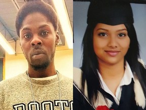 Joseph Anzolona, left, and Cynthia Mullapudi were fatally shot Friday, April 29, 2016 outside Parkdale Mall, in the Victoria Park Ave. and Ellesmere Rd. area.