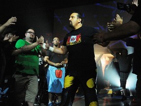 Tommy Dreamer comes to the ring during House of Hardcore 9 at Ted Reeve Arena in Toronto in 2015. PHOTO: Mike Mastrandrea/SLAM! Wrestling