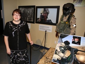 Elliot Ferguson/The Whig-Standard
A new exhibition at the Military Communication and Electronics Museum illustrates the shared experiences of soldiers in the First World War and Afghanistan, says museum manager Karen Young.