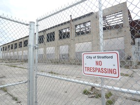 Local author and historian Dean Robinson will share Stratford railway stories on a walk around the former locomotive repair shops during the Ontario Heritage Conference next week.
SCOTT WISHART/The Beacon Herald