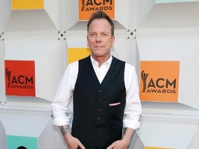 Actor Keifer Sutherland arrives at the 51st Academy of Country Music Awards in Las Vegas on April 3, 2016. (Steve Marcus/Reuters)