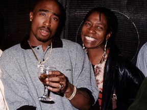 Tupac Shakur with his mother, Afeni. (WENN.COM)