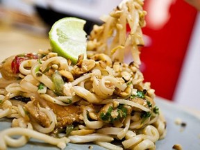 Samantha Kemp-Jackson's go-to meal is Chicken Pad Thai.