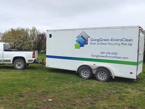 Curbside recycling can reduce waste up to 50 per cent, according to Statistics Canada. Becky Housenga of GoingGreen-EnviroClean has a plan which shows that small communities can successfully have a curbside pick-up program. | submitted photo