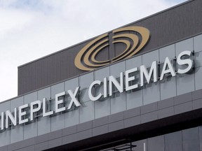 A Cineplex theatre is shown in Ottawa, Friday May 22, 2015. (THE CANADIAN PRESS/Adrian Wyld)