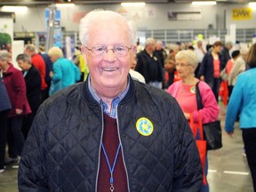 Jim Houston, chairperson of the Lambton Seniors Association's board of directors, is seen at the organization's annual information fair on Tuesday May 3, 2016 in Point Edward, Ont. The association launched the annual event in 2000. (Terry Bridge, The Observer)