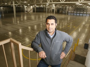 Vivek Datta, chief operating officer at Cancoil Thermal Corporation, stands in the company's newly acquired building on Innovation Drive.