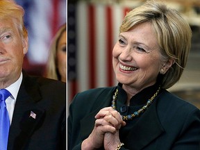 Republican U.S. presidential candidate and businessman Donald Trump, left, and U.S. Democratic presidential candidate Hillary Clinton are pictured in these file photos. (REUTERS Photos)
