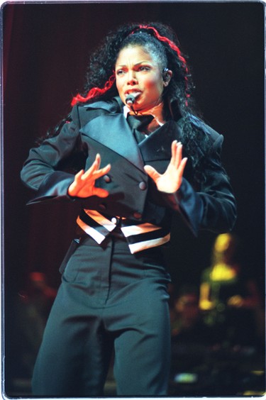 1998: Janet Jackson performs in Toronto. (Veronica Henri/Postmedia Network files)