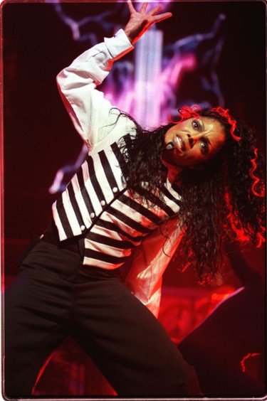 1998: Janet Jackson dancing at a show in Toronto. (Veronica Henri/Postmedia Network files)