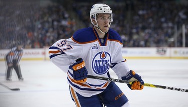 CONNOR MCDAVID, CANADA: McDavid scored 48 points in 45 games as a rookie, but fans were robbed of what might have been had he not missed half the season with a broken clavicle. Along with Canada's Morgan Rielly and Team USA's Dylan Larkin, this is a chance to remind everyone that the North American Youngstars team could be more than just a gimmick at the World Cup in September. (Kevin King/Winnipeg Sun/Postmedia Network)