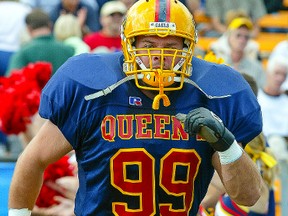 Corey Trudeau in action with the Queen’s Golden Gaels football team.
(Jeff Chan photo)