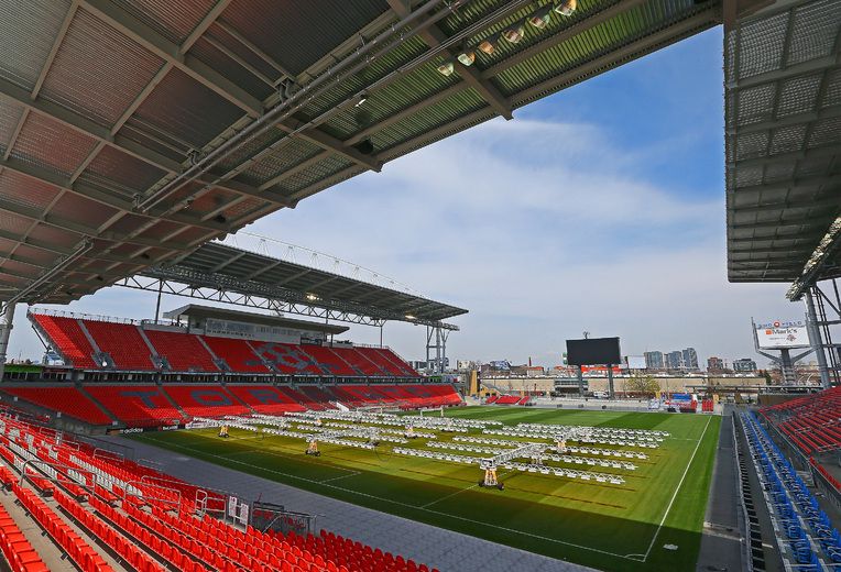 BMO Field, canadian football stadium, Toronto, Ontario, Canada, Toronto FC  stadium, HD wallpaper