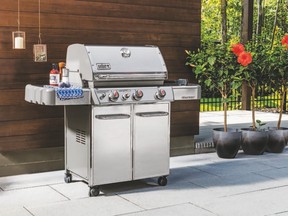 The Weber Genesis offers 637 square inches of cooking space, three stainless steel burners and a high-heat searing station.