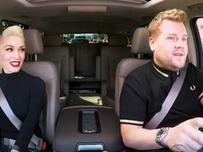 Gwen Stefani and James Corden in "Carpool Karaoke."