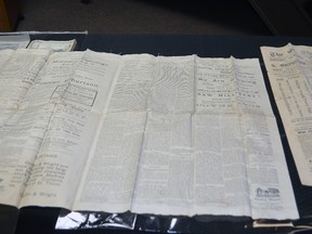 Copies of the St. Thomas Daily Times and St. Thomas Journal, predecessors of the current Times-Journal.