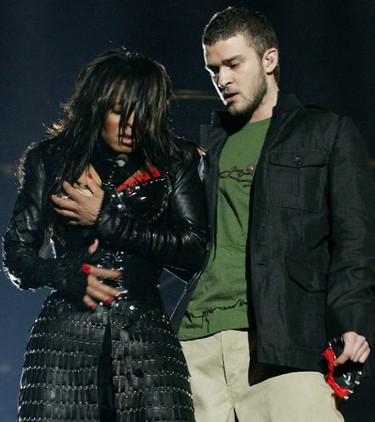 2004: This was the Superbowl halftime show that introduced the term "wardrobe malfunction" into the pop culture lexicon. The Carolina Panthers and New England Patriots played that night - but no one remembered the second half of the game after Justin Timberlake ripped off Jackson's bustier at the end of the performance, exposing her breast to the world. "Nipplegate" was born and the F.C.C. and CBS' parent company Viacom, become embroiled in a years-long lawsuit. (REUTERS/Win McNamee)
