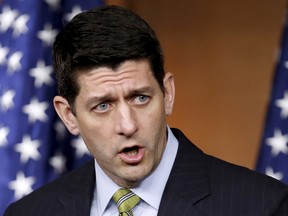 U.S. Speaker of the House Paul Ryan holds a news conference on Capitol Hill in Washington March 17, 2016. (REUTERS/Gary Cameron/File photo)