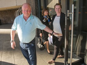 Bruce Boudreau and his daughter Kasey at an Ottawa hotel. (Wayne Cuddington, Postmedia Network)