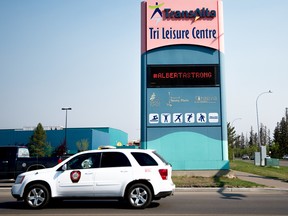 The TransAlta Tri-Liesure Centre (TLC) will be closed for sure until Monday, May 9. It is planned on being used as a reception site for Fort McMurray evacuees.