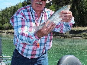 Neil with a North Saskatchewan River goldeye