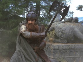 John Rhys-Davies, who plays Gimli, had to be cut down to size using some movie trickery for The Lord Of The Rings.