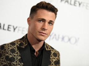 Colton Haynes arrives at the 32nd Annual Paleyfest "Arrow" and "The Flash" panel held at The Dolby Theatre on Saturday, March 14, 2015, in Los Angeles. (Photo by Richard Shotwell/Invision/AP)