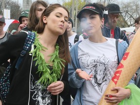 The Global Marijuana March and gathering of pot smokers behind Queen's Park on Saturday May 7, 2016 in Toronto. Veronica Henri/Toronto Sun/Postmedia Network