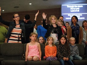 Fort City Church from Fort McMurray partnered with Edmonton's Beulah Alliance Church to host a church service for fire evacuees on Sunday, May 8, 2016.