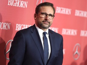 Steve Carell arrives at the 27th annual Palm Springs International Film Festival Awards Gala on Saturday, Jan. 2, 2016, in Palm Springs, Calif. (Photo by Jordan Strauss/Invision/AP)