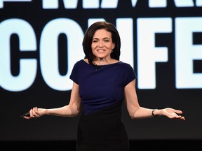 RANCHO PALOS VERDES, CA - Sheryl Sandbert, COO of Facebook speaks at the AOL 2016 MAKERS conference at Terranea Resort on February 2, 2016 in Rancho Palos Verdes, California. (Photo by Alberto E. Rodriguez/Getty Images)