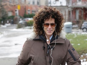 Andrea Constand, the woman Bill Cosby is accused of sexually assaulting, outside her Toronto home Wednesday, Dec. 30, 2015. (Craig Robertson/Toronto Sun)