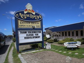 Aunt Lucy’s Dinner House at Princess Street and Portsmouth Avenue is closing after almost 70 years in business. (Ian MacAlpine/The Whig-Standard)