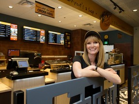 Margaret Sigmund will open her Zoup! franchise, a soup and sandwich eatery, downtown on Richmond Street on Thursday. (CRAIG GLOVER, The London Free Press)