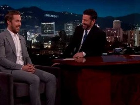 Ryan Gosling on "Jimmy Kimmel Live."