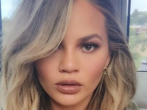 Chrissy Teigen took her baby on a photoshoot and breastfed. (Instagram/chrissyteigen)