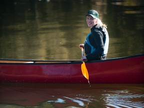 Catherine McKenna, Minister of the Environment and Climate Change and Minister responsible for Parks Canada announced new water access points for paddlers at Patterson Creek off the canal Tuesday May 10, 2016. Ashley Fraser/Postmedia