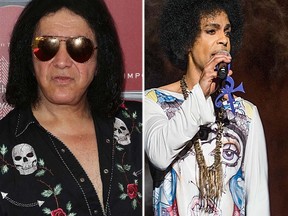 Gene Simmons and Prince. (WENN.COM)