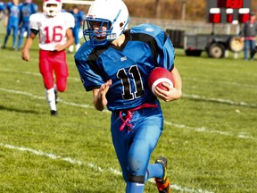 Andrew Stoddart donning the number 11 jersey. Stoddart passed away one year ago Wednesday, and to honour his memory his family is donating 11 AED's over 11 days to 11 different sports fields in and around Oxford County. (Submitted)