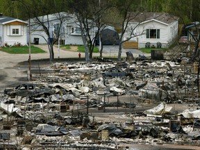 FORT MCMURRAY, ALBERTA: MAY 11, 2061: Homes in Fort McMurray were devastated by a massive wildfire that forced the entire evacuation of Alberta's fourth largest city. (PHOTO BY LARRY WONG/POSTMEDIA NETWORK)