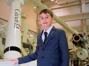 William Gadoury on his visit to the Canadian Space Agency, where he discussed his research on ancient Maya sites. (Canadian Space Agency)