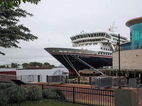 The Balmoral, operated by Fred Olsen Cruise Lines, is docked at the Half Moone Cruise and Celebration Center in Norfolk, Va., on Friday, April 29, 2016. Most of the hundreds of people who became sick in a suspected norovirus outbreak on board the British cruise ship have recovered from their symptoms, the owner of the vessel said Tuesday. (THE CANADIAN PRESS/AP-The Virginian-Pilot, Hyunsoo Leo Kim)
