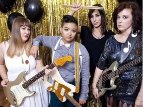 All-female cover band Hervana plays the London Music Club Saturday.